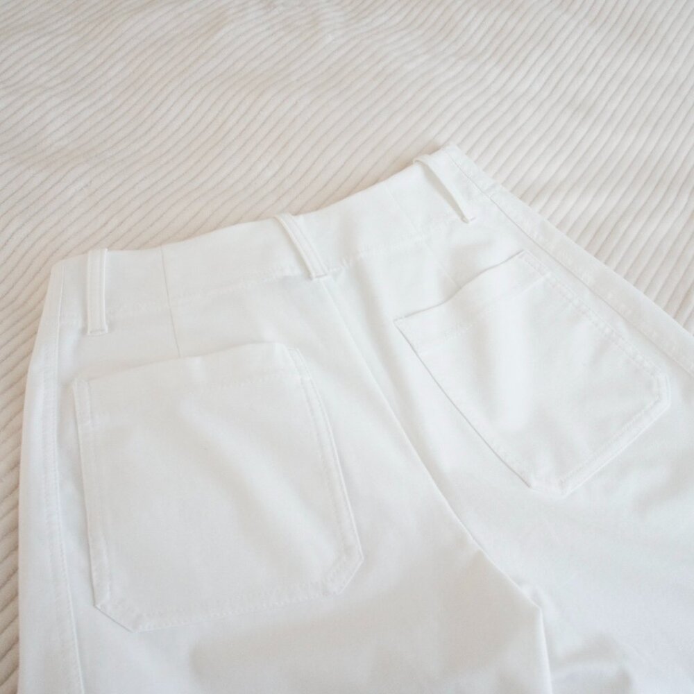 Athleta White Skyline High Rise Barrel Leg Pant Size 4 NWT - Picture 7 of 9